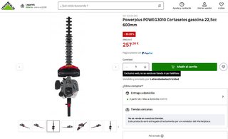 Cortasetos Gasolina 55cm Cuchilla