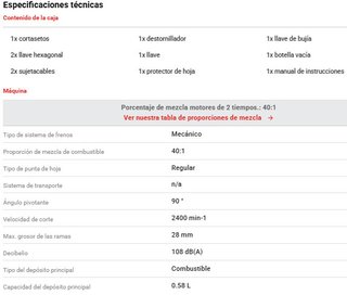 Cortasetos Gasolina 55cm Cuchilla