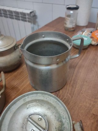 Lote 4 piezas cocina aluminio antiguas