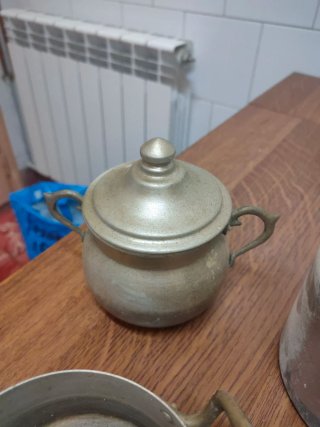 Lote 4 piezas cocina aluminio antiguas