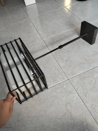 2 Lámparas Techo Modernas Jaula Negra