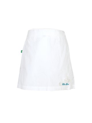 Bolso blanco con flores