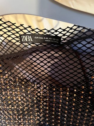 Top Zara Malla Brillante