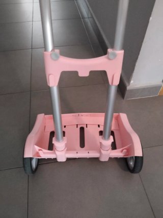 Carro mochila escolar rosa