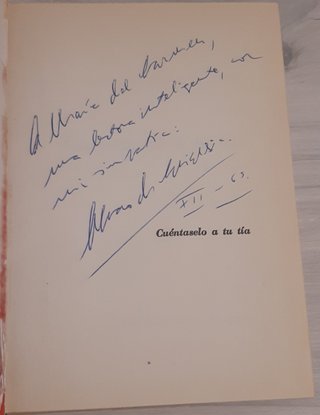 Cuéntaselo a tu tía - A. de la Iglesia - Dedicado