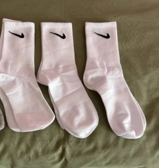 Calcetines Nike Largos Blancos 3 pares