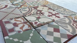 Estructura azulejos para mesa palets