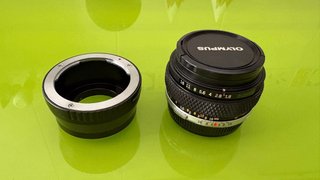 Olympus Zuiko 50mm f/1.8 + Adapt Fotodiox Micro4/3