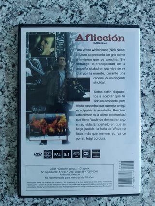 DVD Aflicción (Paul Schrader, 1997)