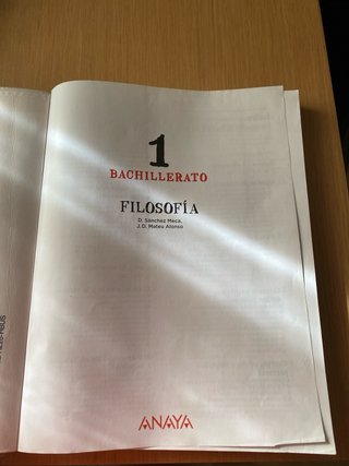 Filosofía 1 Bachillerato