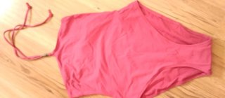Bañador Etam granate rosa