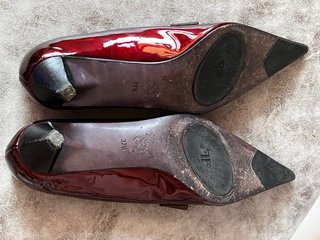 Zapatos Farrutx charol burdeos punta fina