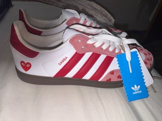 Adidas Samba Corazones Rosa y Blanco
