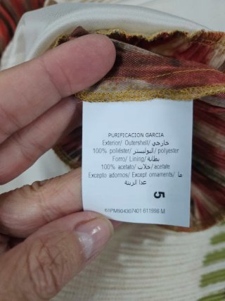 Vestido Purificación García plisado estampado