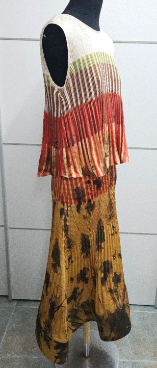 Vestido Purificación García plisado estampado