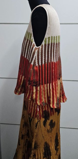Vestido Purificación García plisado estampado