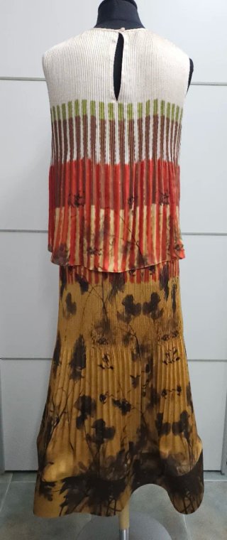 Vestido Purificación García plisado estampado