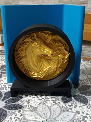 Scultura Cavallo Oro