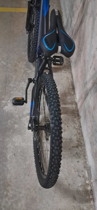 Bicicleta Rockrider ST 120 Negra/Azul