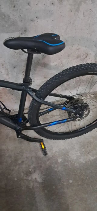 Bicicleta Rockrider ST 120 Negra/Azul