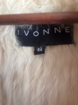 Chaleco YVONNE Piel Conejo Beige Talla 44