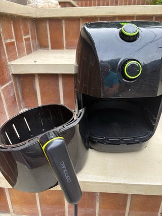 Cecotec Freidora de Aire Negra