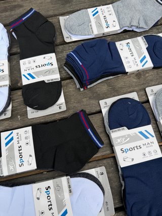 24 Pares Calcetines sport tobilleros 40-46
