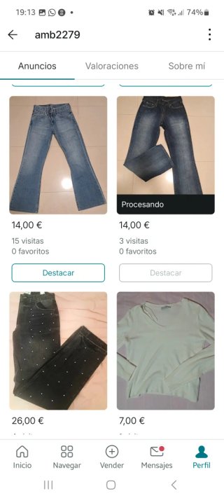 PERFIL COMPLETO EN VINT,ED PUEDO VENDER AQUI TB