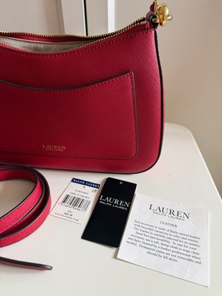 Bolso Piel Ralph Lauren Rojo