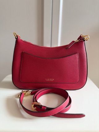 Bolso Piel Ralph Lauren Rojo