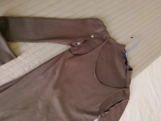 Jersey Zara punto marrón talla M