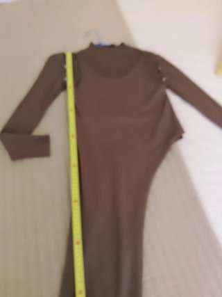 Jersey Zara punto marrón talla M