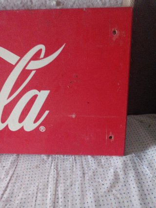 Cartel Coca-Cola Vintage Madera