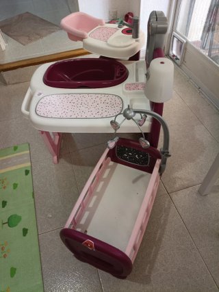 Cuna y Tocador Bebé Nurse Smoby