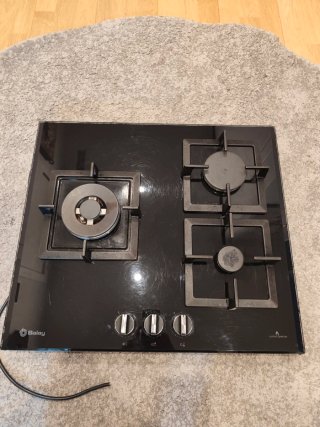 Encimera de gas Balay negra