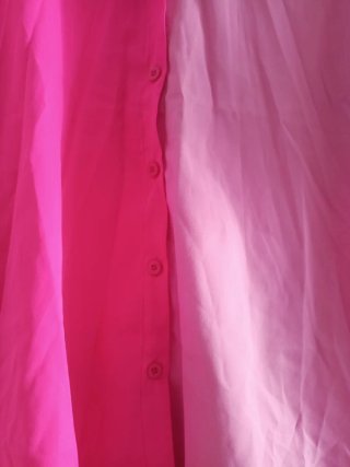 Camisa bicolor rosa M