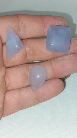 Calcedonia Lavanda Piedras Pulidas