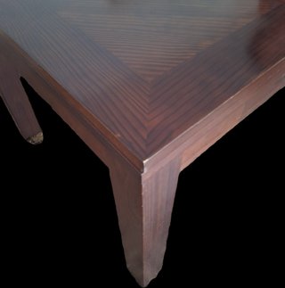 Mesa de nogal extensible 140x95 a 250
