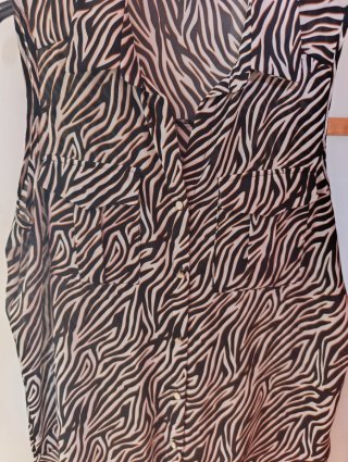 Camiseta sin mangas Cache Cache estampado cebra