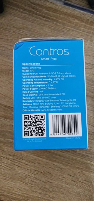 Enchufe Inteligente Contros Smart Plug Monitor