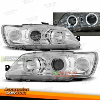 PEUGEOT 306 02/93-04/97 OJOS DE ÁNGEL CROMADO