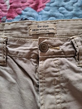 Pantalones cortos beige hombre