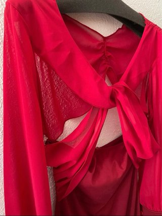 Vestido fiesta boda comunión rojo