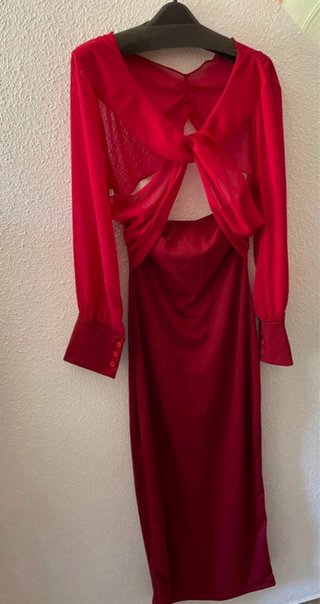 Vestido fiesta boda comunión rojo