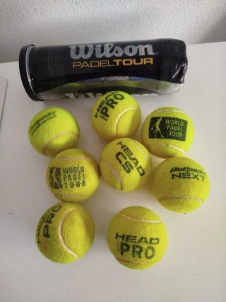 Palline da padel Wilson, Head e Bullpadel. (9) Un.