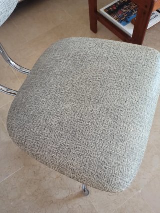 Silla de oficina/escritorio tela y metal Vintage