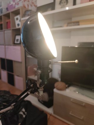 Flexo de escritorio negro