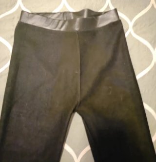 Pantalón Leggings Cuero Negro Elástico