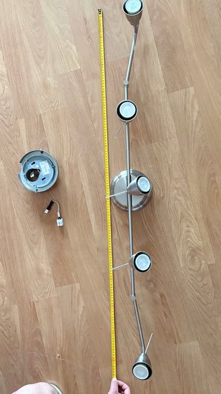 Lámpara de techo Ikea 5 focos plateada