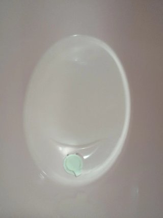 Bañera para bebé rosa y blanca